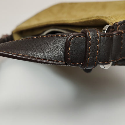 Loewe Brown Suede Shoulder Bag Vintage