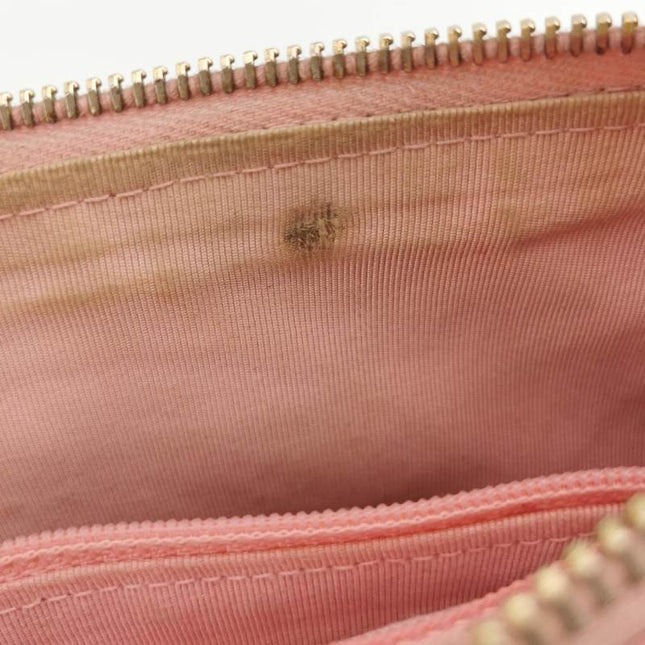Chanel Clutch Shoulder Bag Pink Caviar Leather Gold Hardware