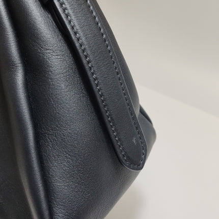 Prada Aimée Black Large Calfskin Leather Shoulder Bag