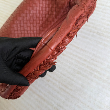 Bottega Veneta Veneta Hobo Large Burgundy 47cm Lambskin Leather