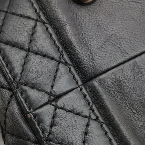 Sold Chanel Boy Reverso Shopping Tote Calfskin Leather Black