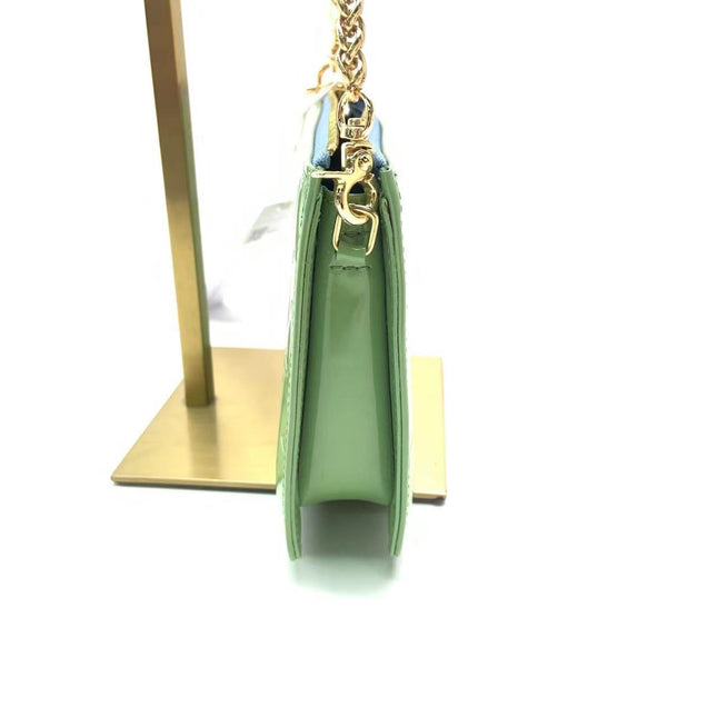 Sold Louis Vuitton Lexington Clutch Patent Leather Mint Green Medium