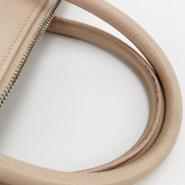 Saint Laurent Sac De Jour Baby Beige Leather Handbag