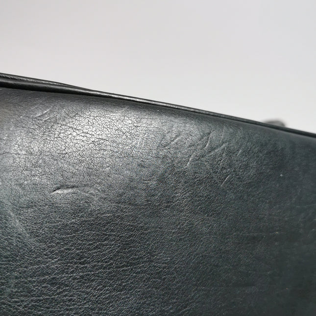 Chanel 2013 Paris-Edinburgh Large Black Flap Calfskin Leather Shoulder Bag