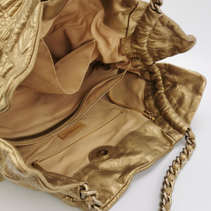 Chanel Paris Venice Ca D’Oro Large Gold Leather Tote with Engraving