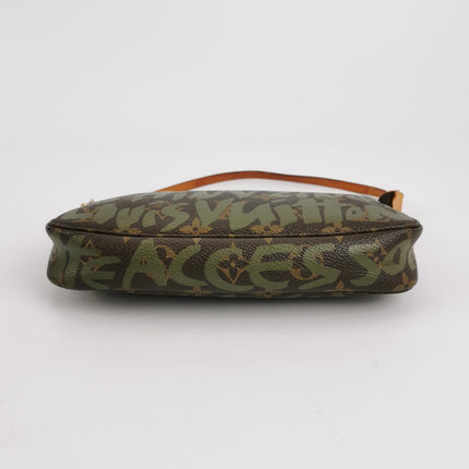 Louis Vuitton x Stephen Sprouse Green Graffiti Monogram Pochette Accessoire