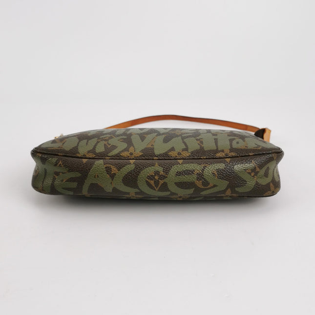 Louis Vuitton x Stephen Sprouse Green Graffiti Monogram Pochette Accessoire