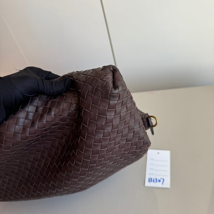 Sold Bottega Veneta Maxi Convertible Tote Bag Hobo Chocolate Brown Leather Two-way Carry 50cm