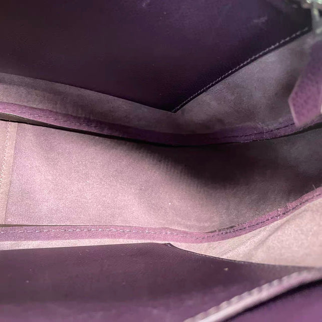 Hermès Trim 31 Purple Raisin Epsom Leather Shoulder Bag
