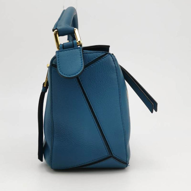 Loewe x Spirited Away Studio Ghibli Collection Puzzle Small Blue Crossbody Bag