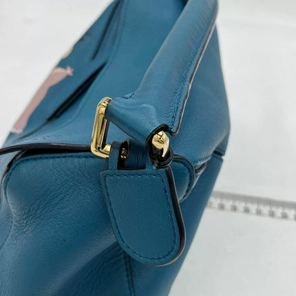 Loewe x Spirited Away Studio Ghibli Collection Puzzle Small Blue Crossbody Bag