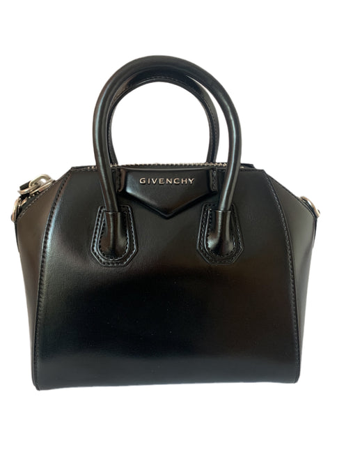 Sold Givenchy Antigona Mini Black Patent Leather With Strap-Luxbags