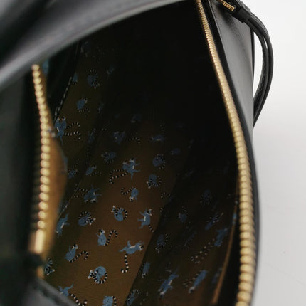 Loewe x Suna Fujita Lemur Puzzle Edge Small Black Leather Crossbody Bag