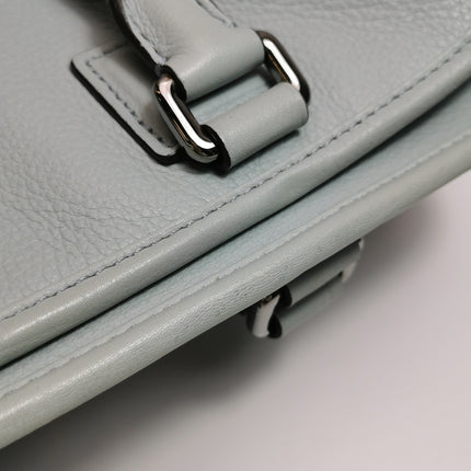 Loewe Amazona 29 Blue Leather Elephant Lock Silver-tone Hardware