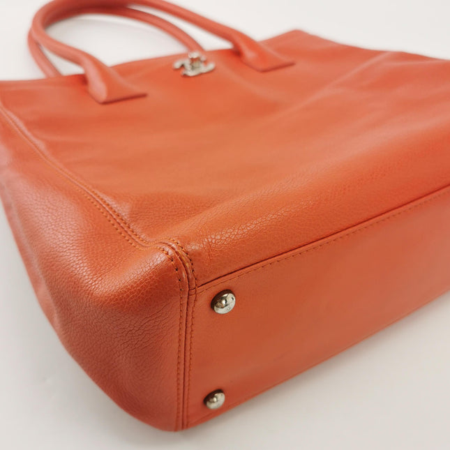 Chanel Cerf Executive Tall Red Leather Handbag 30cm
