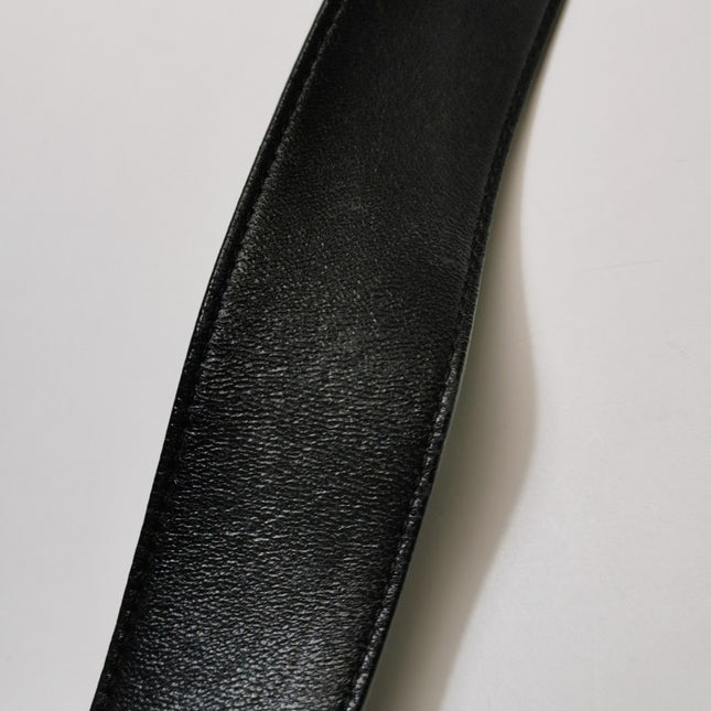 Sold Fendi Baguette Black Leather 3D FF Motif Crossbody Bag Large