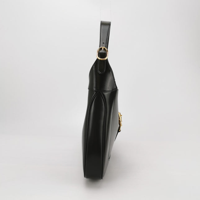 Gucci Jackie 1961 Medium Black Leather Bag No Strap
