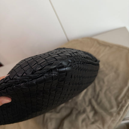Bottega Veneta Veneta Hobo Maxi Black Leather 51cm