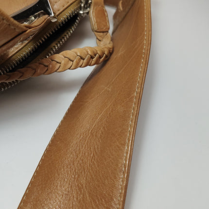 Dior Flight Medium Tan Brown Calfskin Leather Shoulder Bag