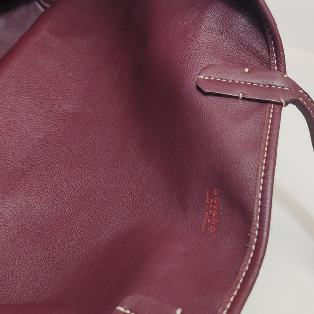 Goyard Anjou PM Medium Tote Burgundy Reversible Leather Lining