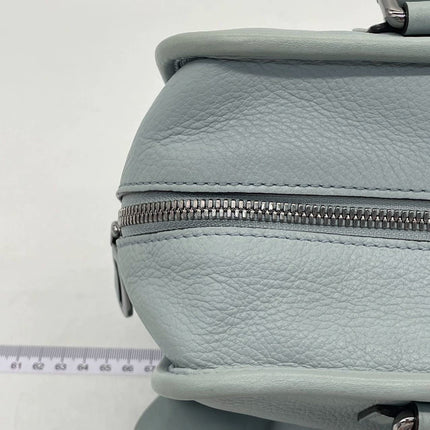 Loewe Amazona 29 Blue Leather Elephant Lock Silver-tone Hardware