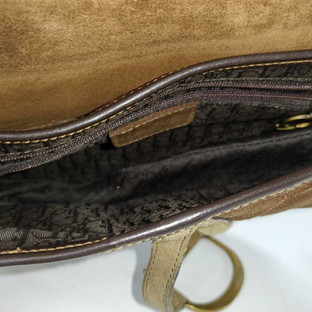 Sold Dior Saddle Vintage Brown Suede Medium