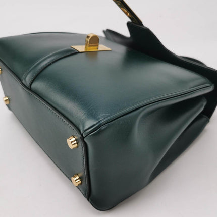 Sold Celine 16 Bag Small Dark Green Smooth Calfskin Leather