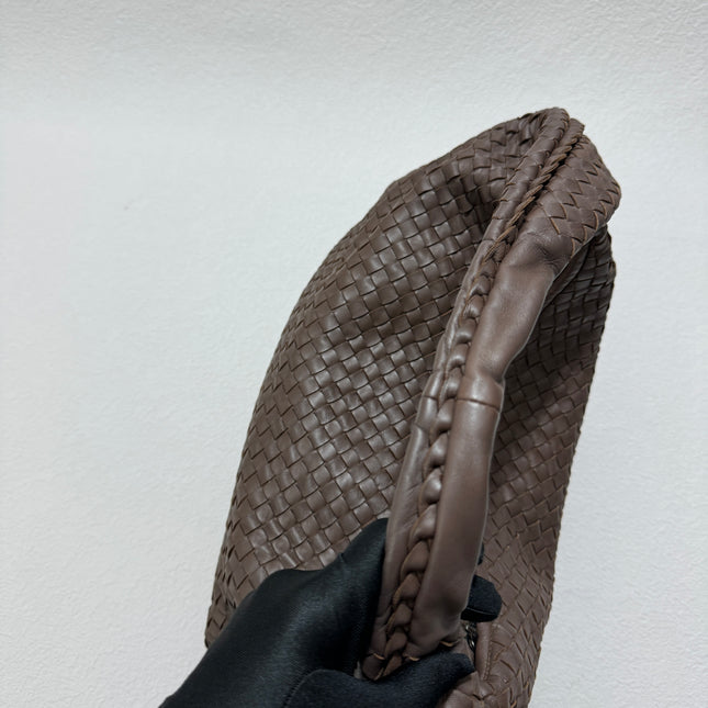 Sold Bottega Veneta Hobo Bag Large Milk Chocolate Brown Lambskin leather 47cm