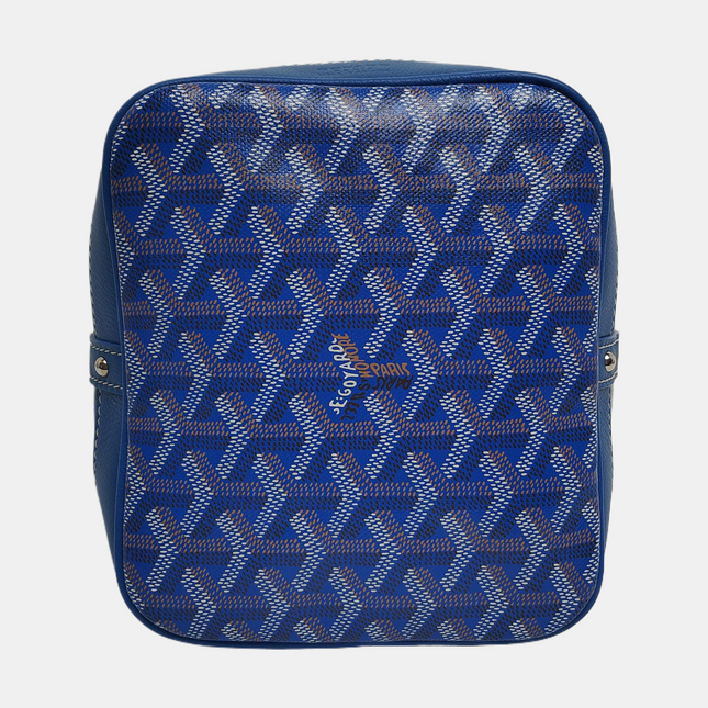 Goyard Petit Flot Drawstring Bucket Bag Blue Goyardine Crossbody Bag