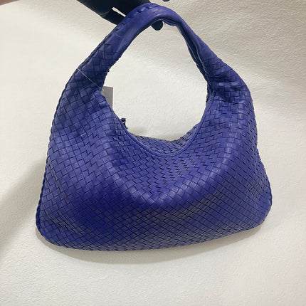 Sold Bottega Veneta Hobo Bag Lambskin leather Navy Medium 47cm