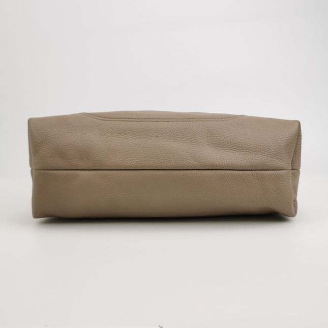 Gucci Softbit Maxi Shoulder Bag Beige Calfskin Leather 2024