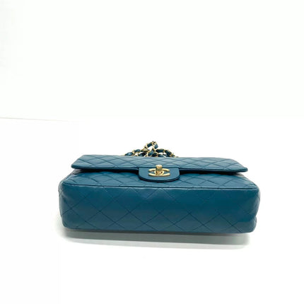 Chanel Classic Flap Medium Vintage Navy Lambskin Leather 24k Gold Hardware