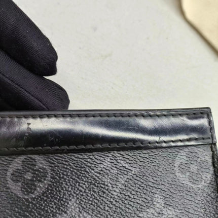 Louis Vuitton Voyage Clutch Black Monogram Men's