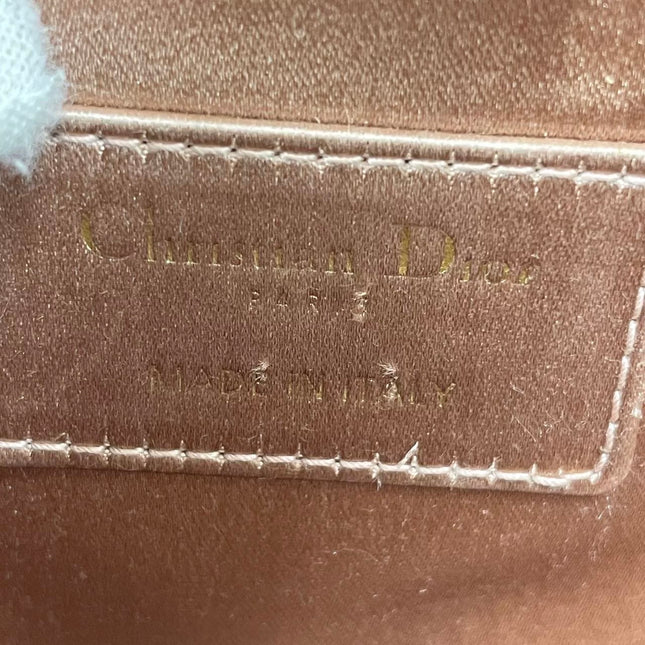 Dior Saddle Mini Pink Silk Satin with Crystal Buckle