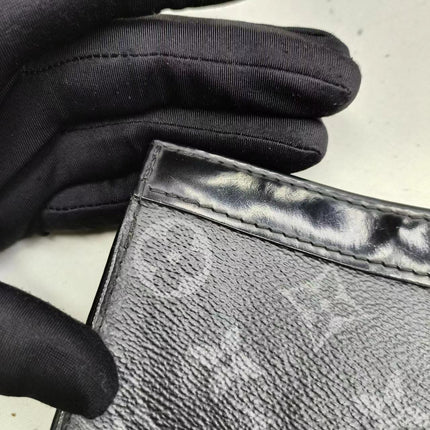 Louis Vuitton Voyage Clutch Black Monogram Men's