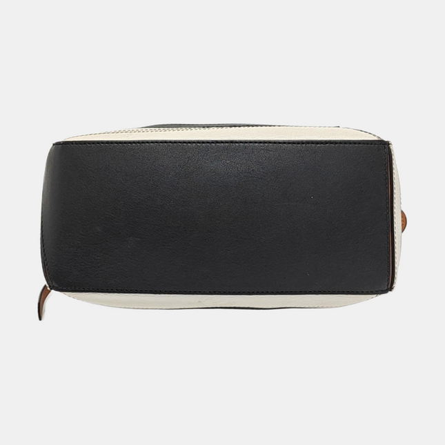 Loewe Puzzle Small Black White Brown Stripes Crossbody Bag 2019