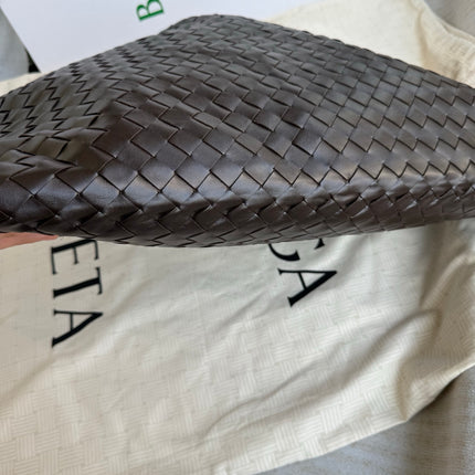 Bottega Veneta Hop Large Leather Fondant Chocolate Brown Hobo Bag