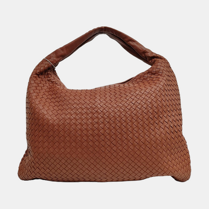 Bottega Veneta Veneta Hobo Maxi Brick Red Intrecciato Leather Bag 50cm