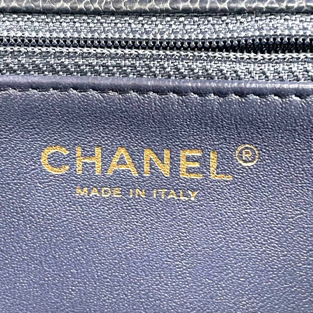 Chanel Paris Limited Small Navy Caviar Leather Gold Hardware 2015-16