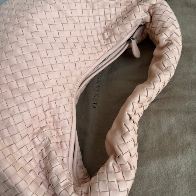 Bottega Veneta Veneta Hobo Intrecciato Light Almond Pink Intrecciato Leather Bag 48cm
