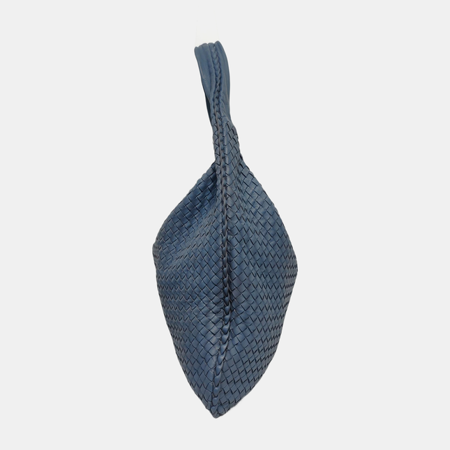 Bottega Veneta Veneta Hobo Maxi Misty Blue Intrecciato Leather Bag 51cm