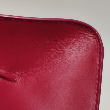 Delvaux Brilliant Mini Red Calfskin Leather Top Handle Crossbody Bag