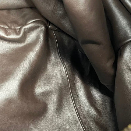 Bottega Veneta Jodie Maxi Lambskin Leather Chocolate Brown 70cm