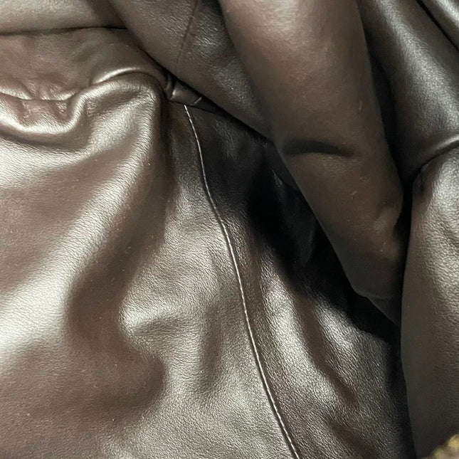 Bottega Veneta Jodie Maxi Lambskin Leather Chocolate Brown 70cm