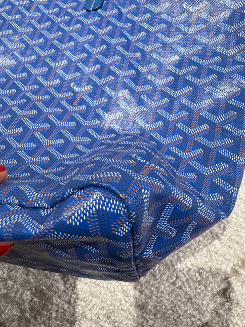 Sold Goyard Saint Louis PM Tote Medium Blue