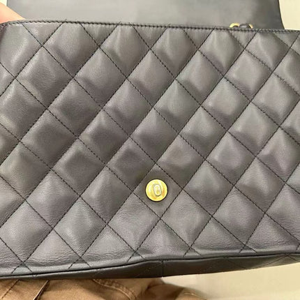 Sold Chanel Timeless/ Classic Flap Large Black with Gold Hardware