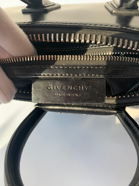 Sold Givenchy Antigona Mini Black Patent Leather With Strap