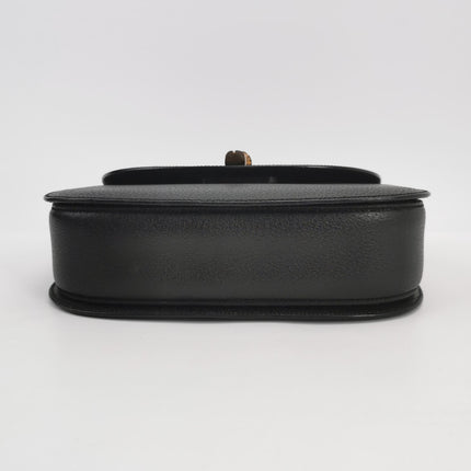 Gucci Bamboo 1947 Top Handle Bag Leather Medium Black