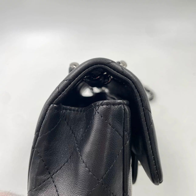 Chanel Classic Flap Mini Black Lambskin Silver Hardware 2011-12