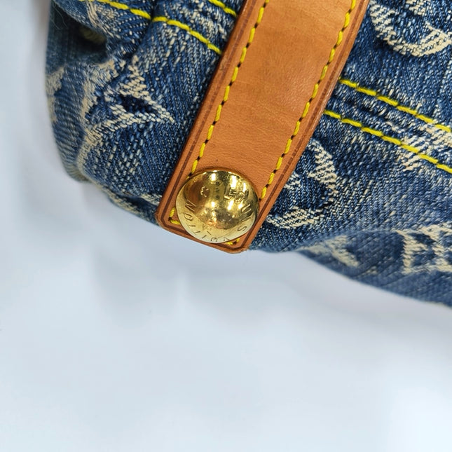 Louis Vuitton Monogram Blue Denim Baggy PM Shoulder Bag